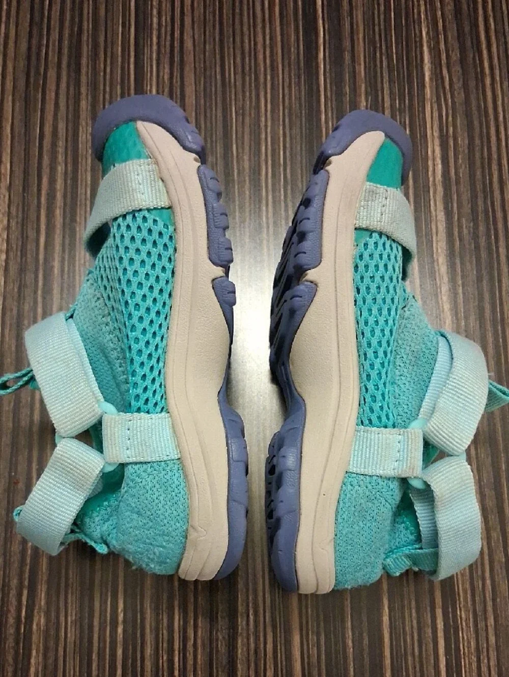 Teva Kids  Aqua Teal Mesh Sport Sandals with Hook-and-Loop Straps